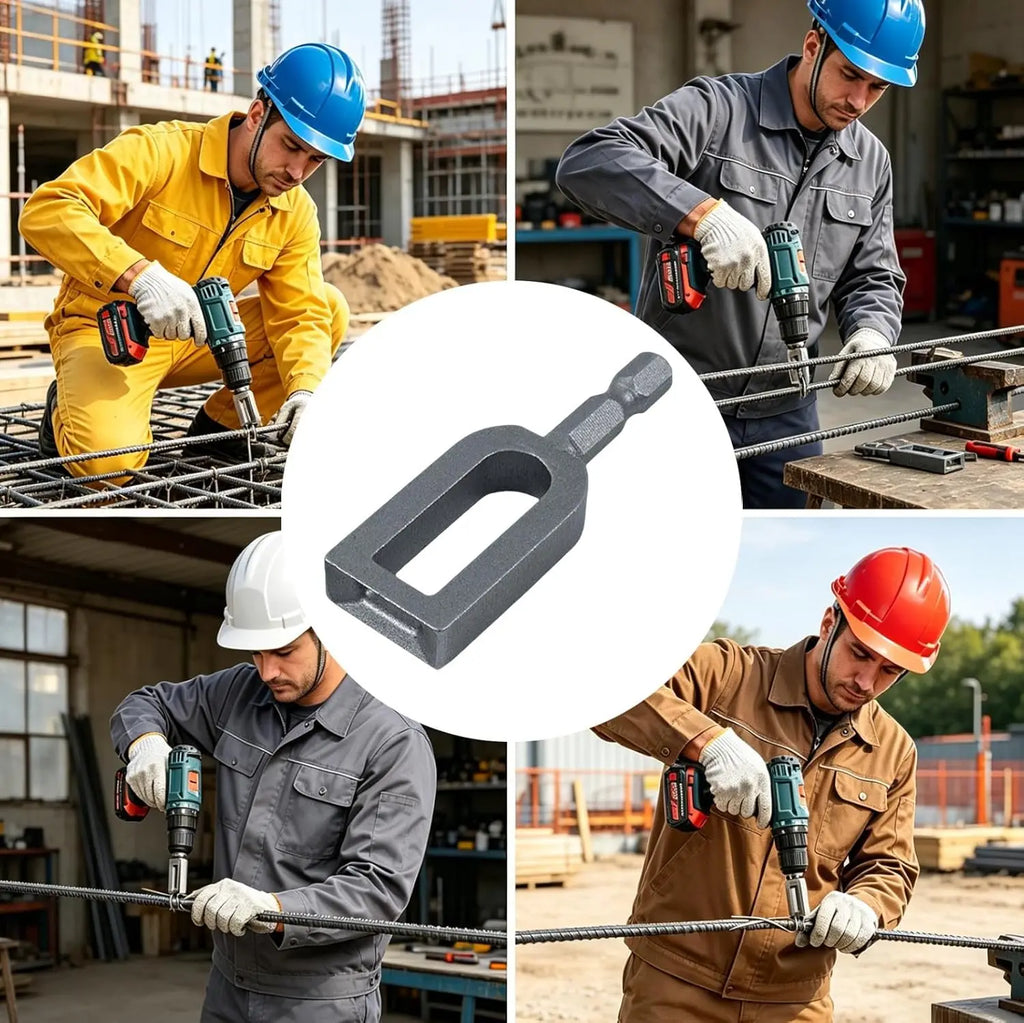 Duty Drill Wire Twister Tool For 9 & 11 Fence Wire Tying Drill Chuck Chain Link Fence Twister For Electric Drill Twisting Sleeve Qme
