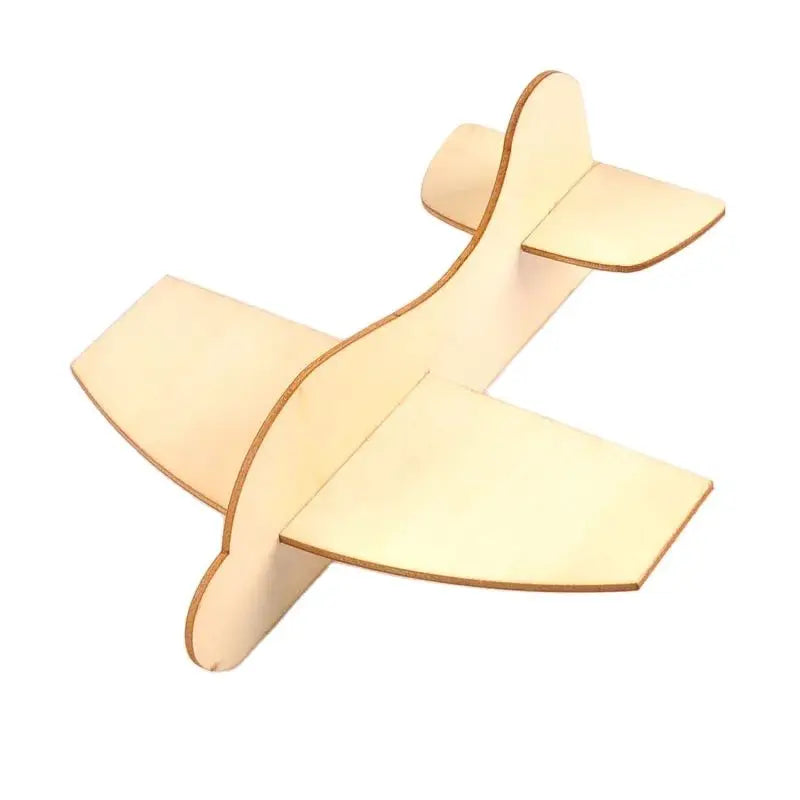 1Pcs 19x18cm Blank Colored Graffiti Unfinished Aircraft Wood Slices DIY Crafts Assembled Materials Puzzle Model Home Decortaions Qme