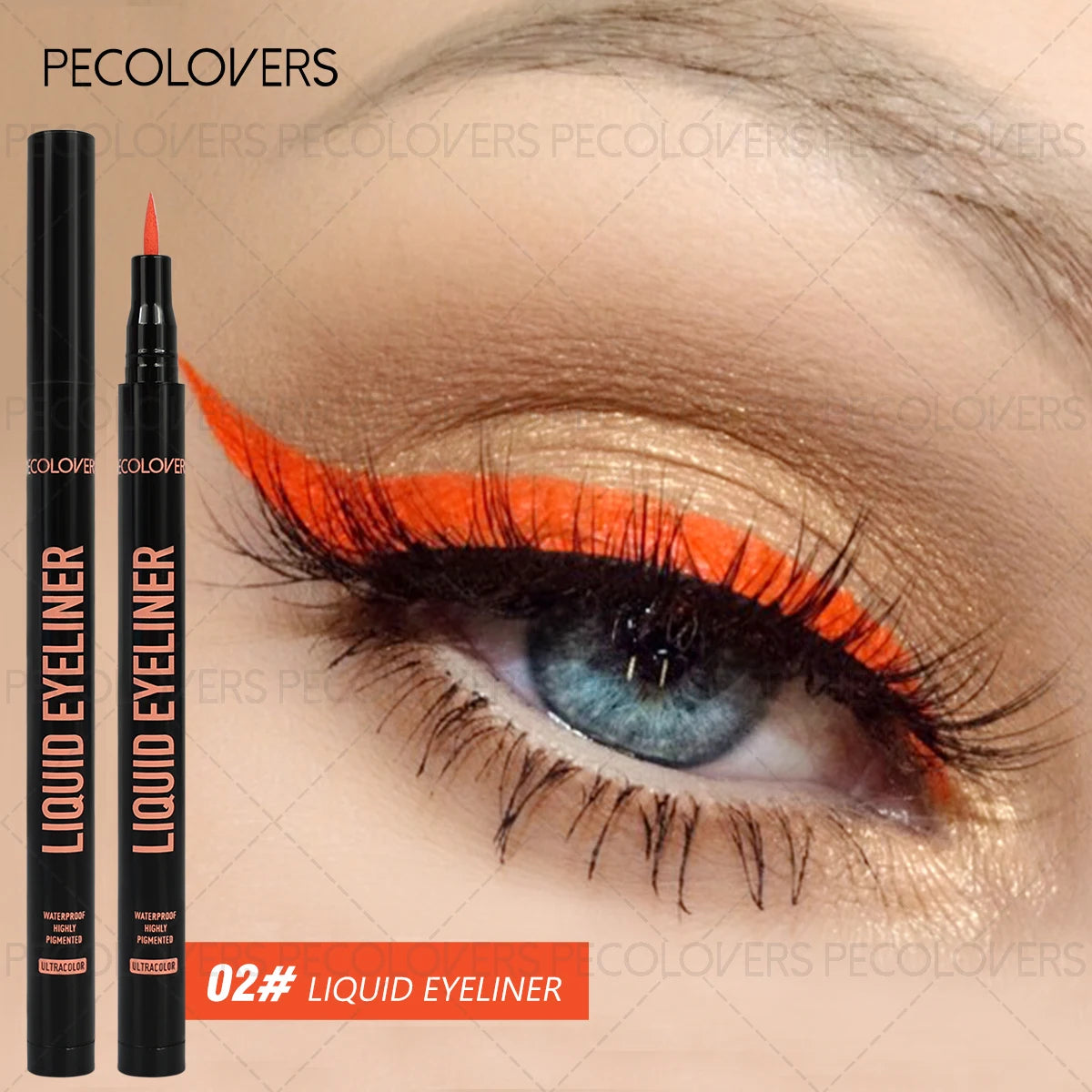 Liquid Colorful Eyeliner Rendering Pen Quick Drying Waterproof Qme 02