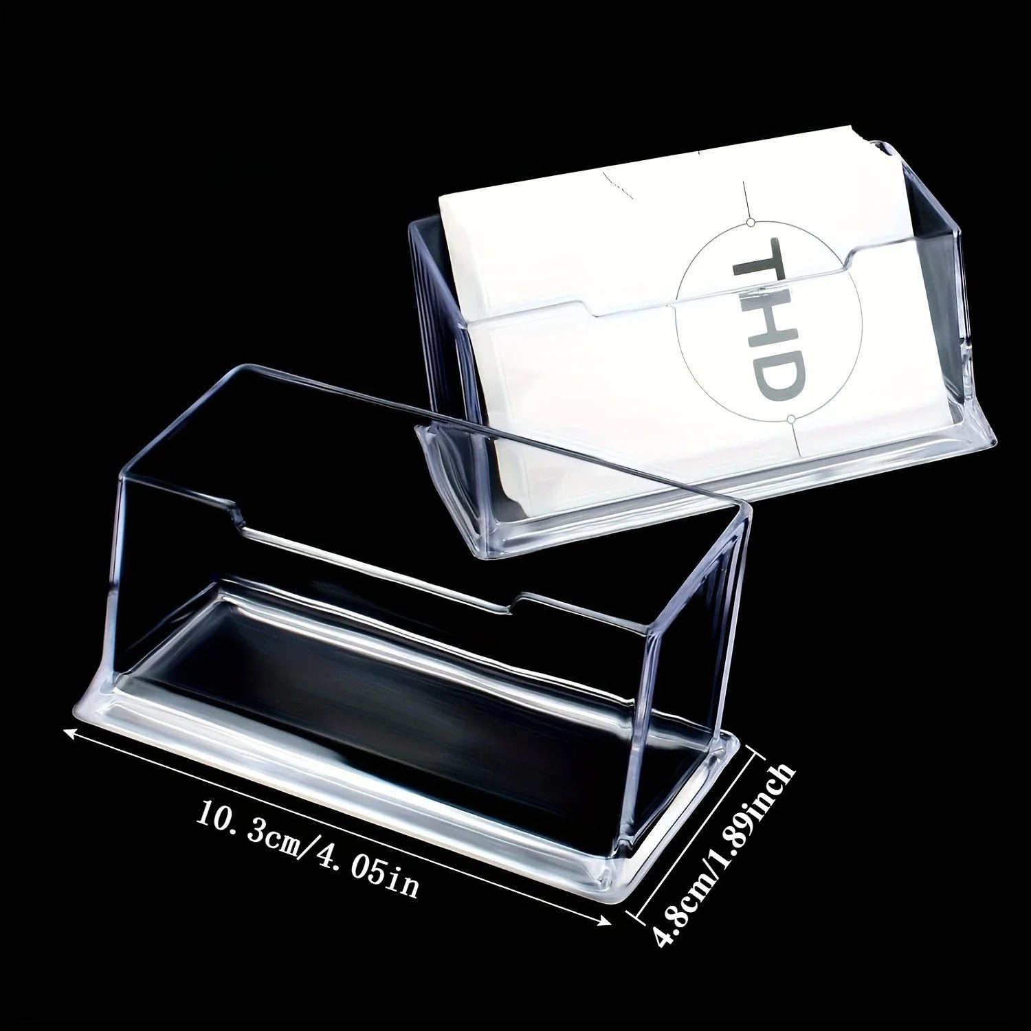 Business Card Holder - A simple and stylish desktop organizer suitable for both home and office use. Qme