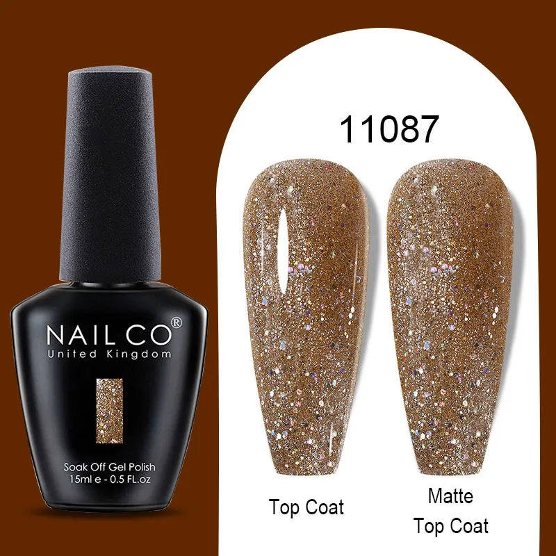 NAILCO Winter Red Gel Nail Polish Semi Permanent Soak Off Varnishes