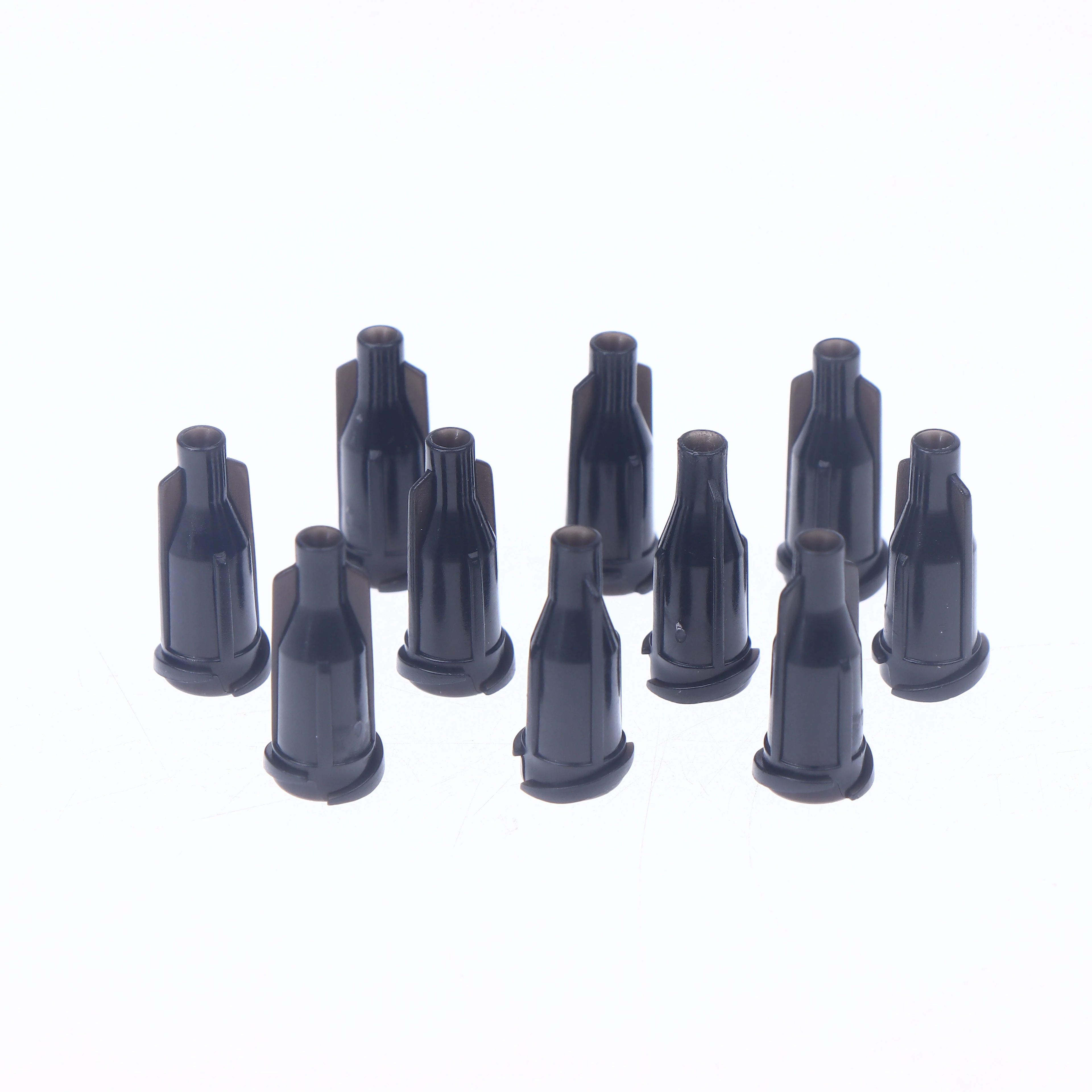 Transparent Plastic Syringe Connector Leak Proof Double Helix Medical Qme A3 10pcs