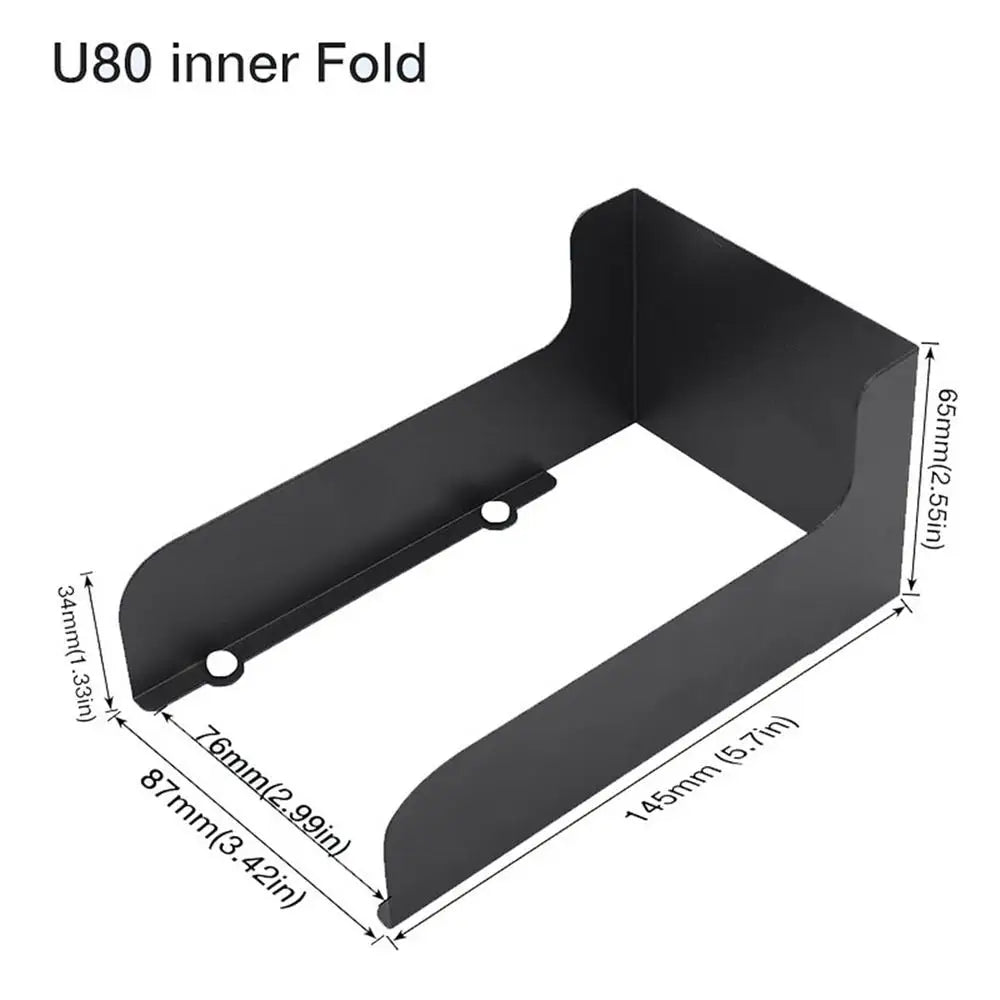 Doorbell Cover Sun-proof Door Bell Protection Cover Anti-Glare Sun Protection Access Control Device Housing for Front Door Qme Black