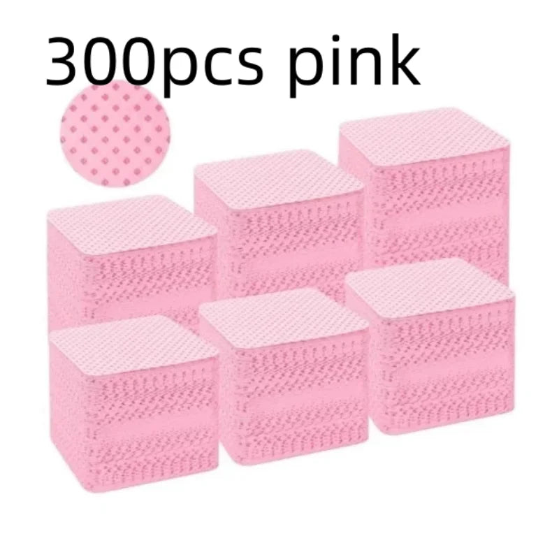 Wipes Napkins Remover Gel Plum Blossom Shape Nail Wipes Nail Manicure Pedicure Pads Art Cleaning Tools Tips Nail Polish Remover Qme 300pcs pink