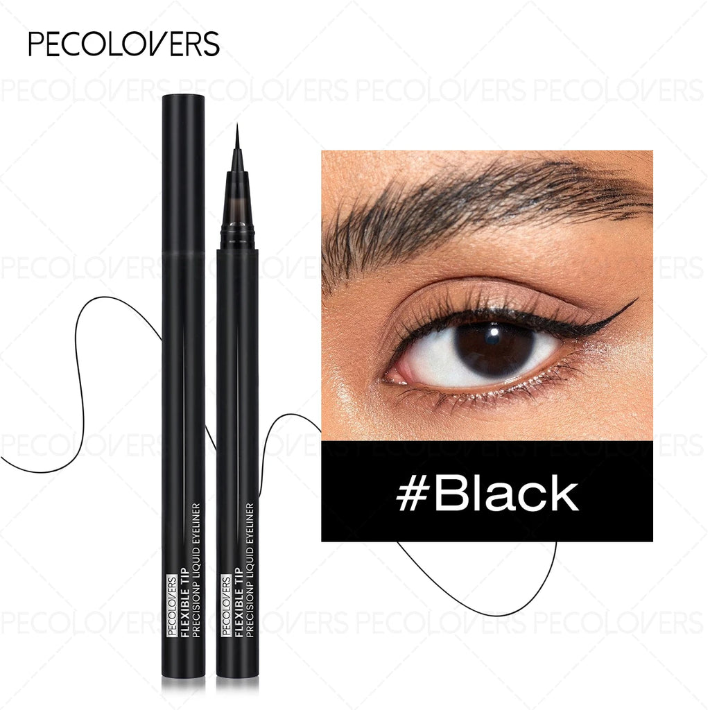 Black Liquid Eyeliner Accuracy Soft Texture Flexible Tip Design Qme 01