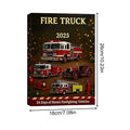 Fire Truck Advent 24 Days Firefighting Vehicle Ornaments Countdown Qme A 24PCS China Mainland