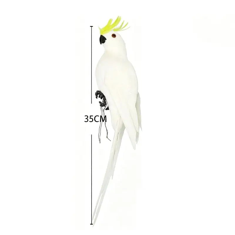Simulation Parrot Garden Decoration Creative Lawn Figurine Ornament Animal Bird Outdoor Garden Party Prop Decoration Home Qme 25cm Light yellow