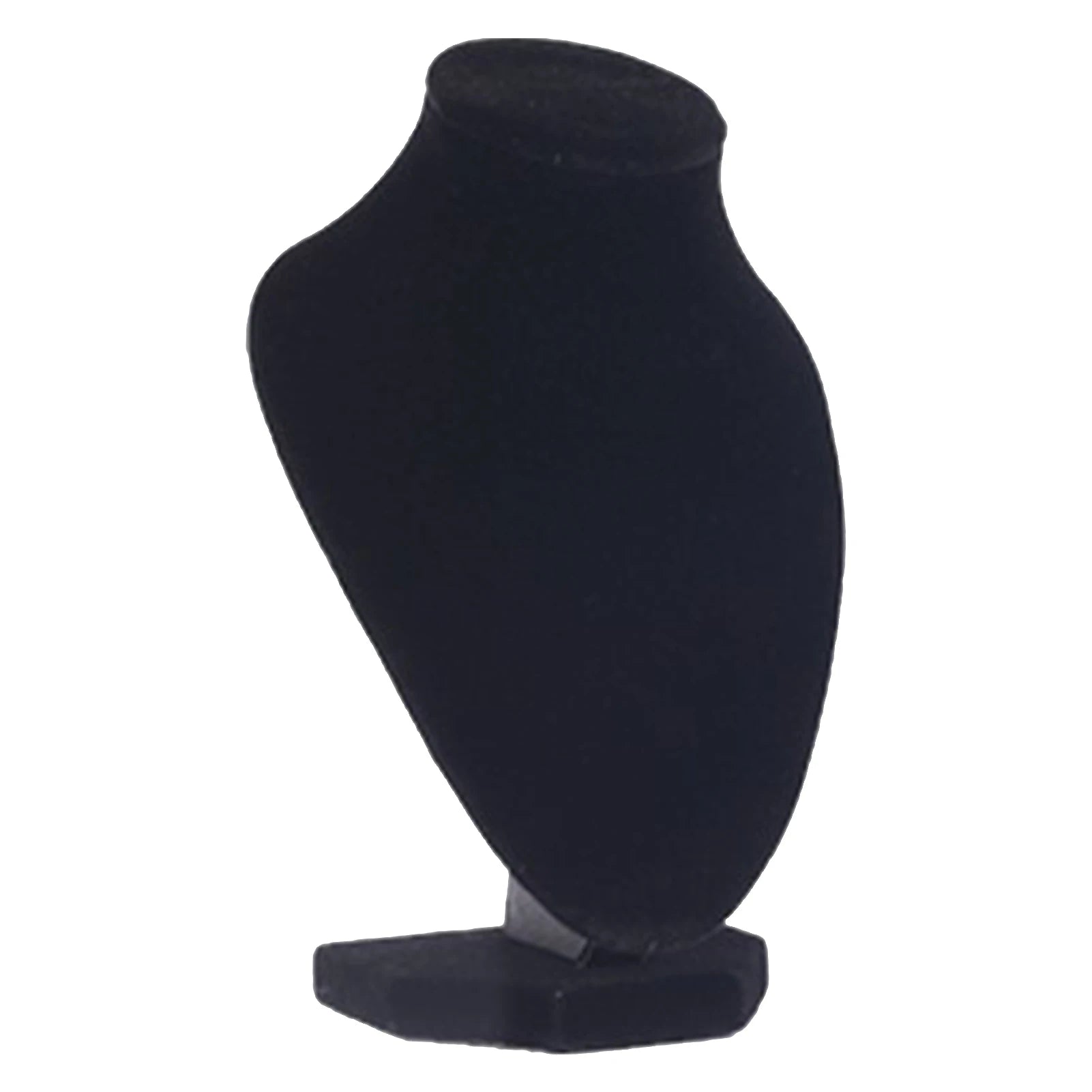 Necklace Mannequin Bust Elegant Fashionable Portable Wooden Black Lint Necklace Display Holder for Jeweler for Home Qme