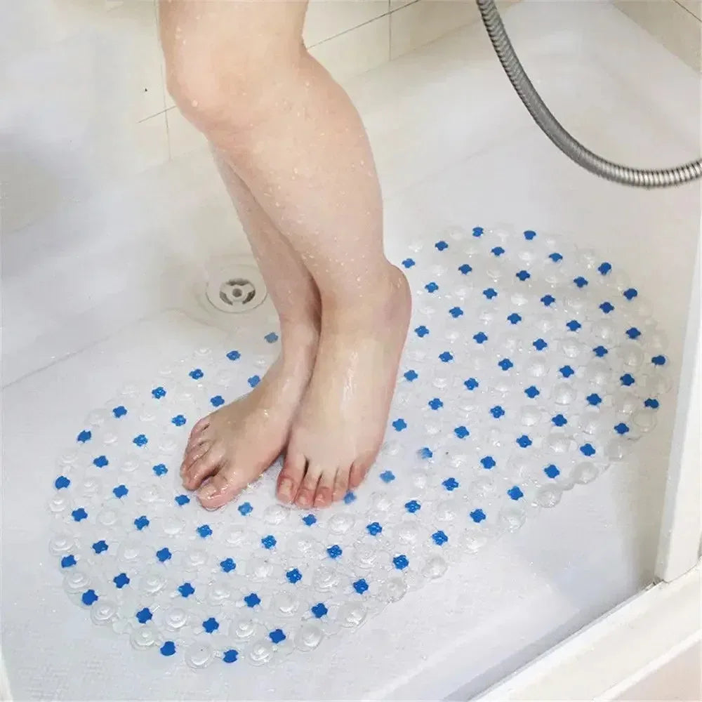 Household Non-slip Mat Bathroom Bath Massage Suction Cup Bathtub Rug Qme
