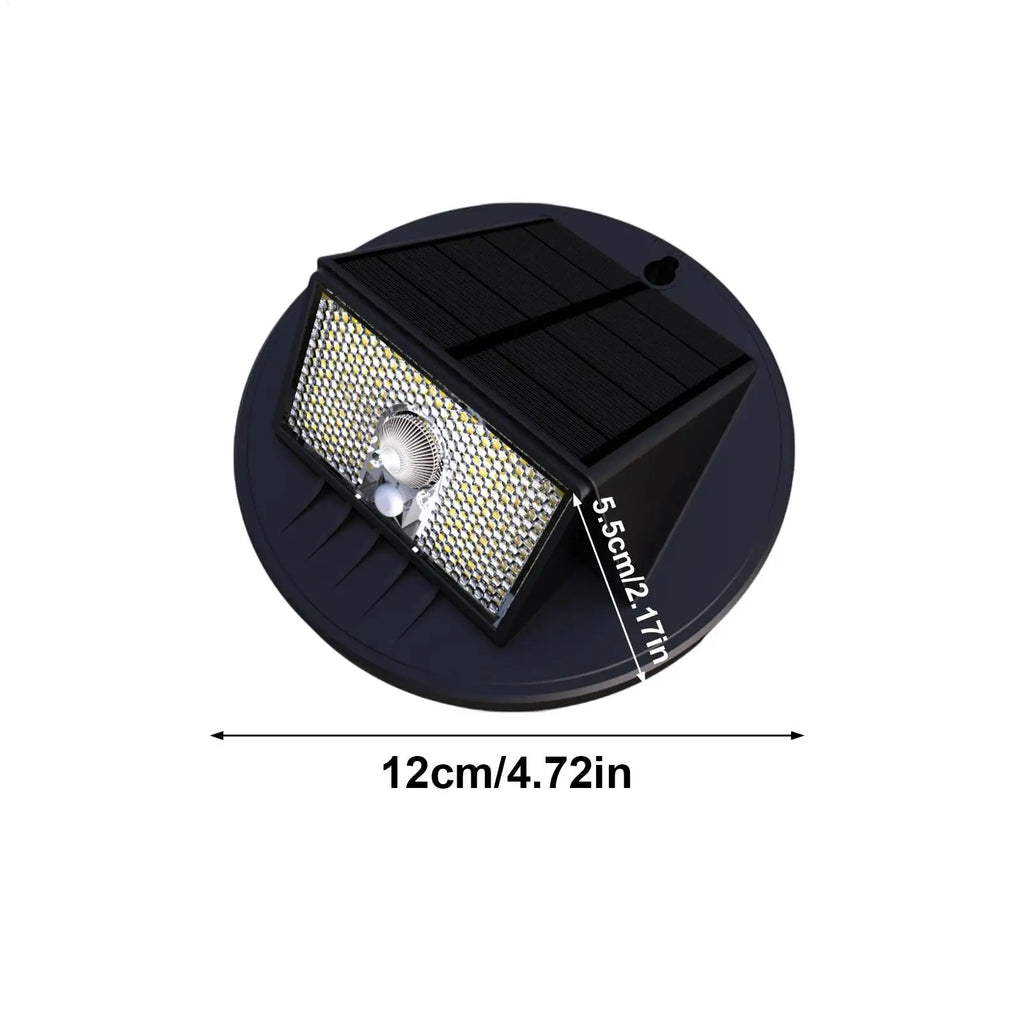 Solar Fence Light Waterproof Motion Sensor LED Decorations Powered Qme