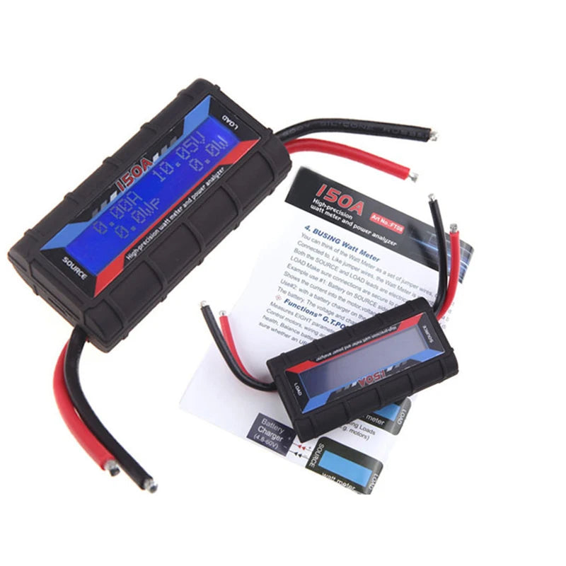 ABS Watt Meter Reusable Professional 150A Digital Electrical Solar Qme