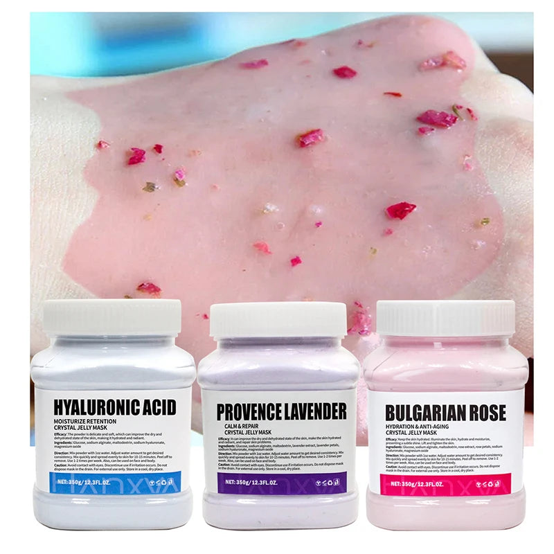 Floral-scented Moisturizing Jelly Mask Nourishes Softens Skin Crystal Qme