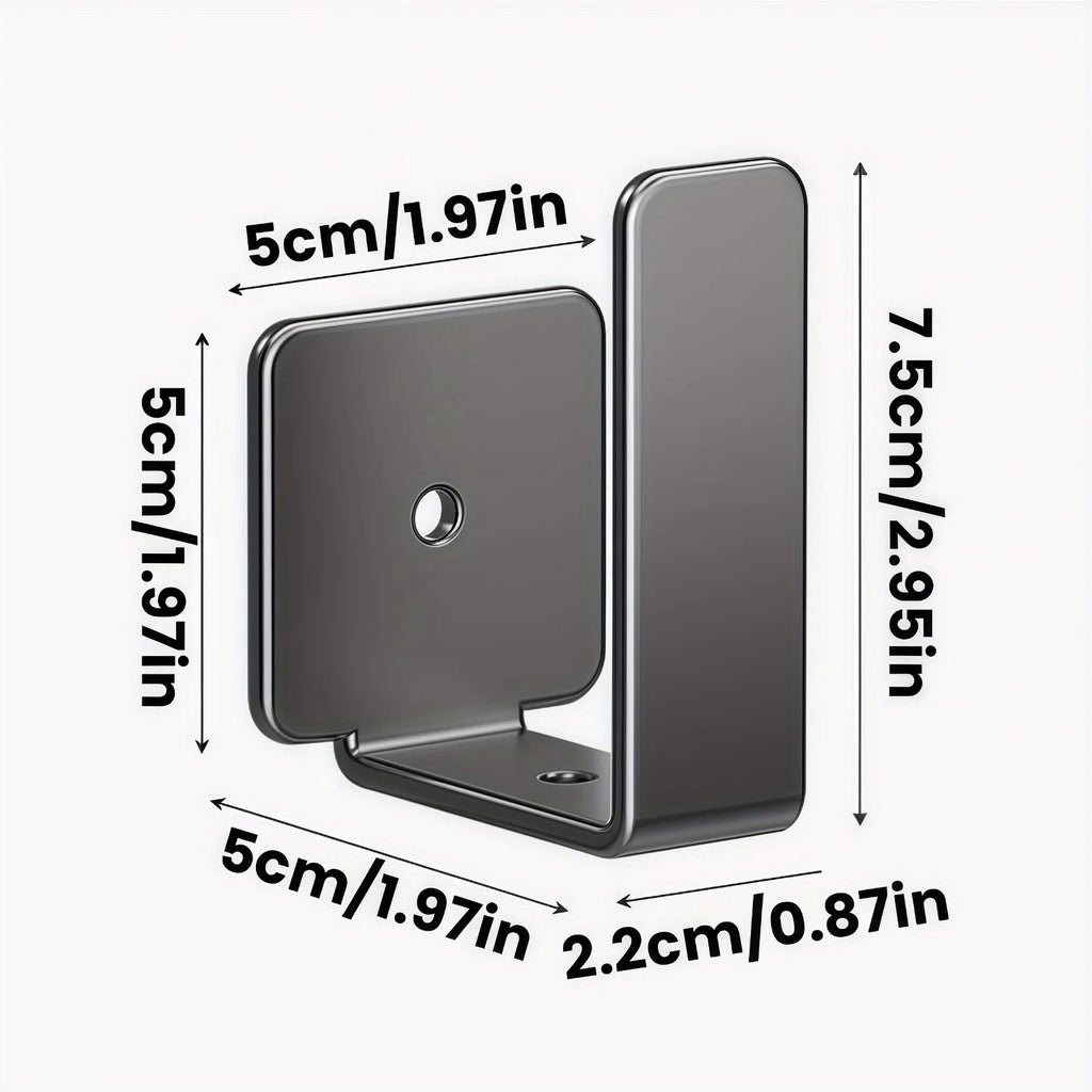 Stainless Steel Router Wall Mount Brackets, No Drill Holder for TV Box & Devices Qme
