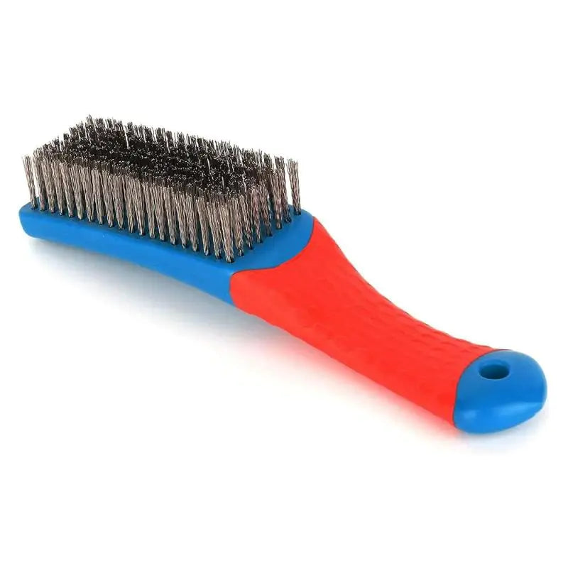 Heavy Duty Stainless Steel Wire Brush Comfortable Plastic Handle Qme