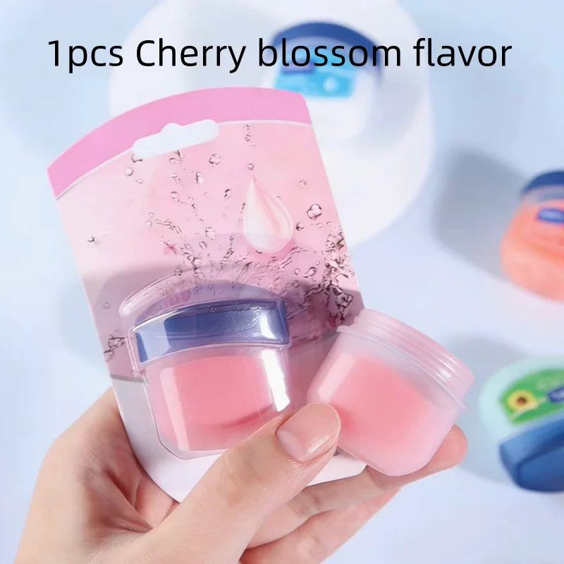 1/4/8pcs mix flavors Winter Lip Balm Whitening Moisturizing Base Natural Plant Base Moisturizing Crack Lip Care Jelly Qme Cherry blossom 7g