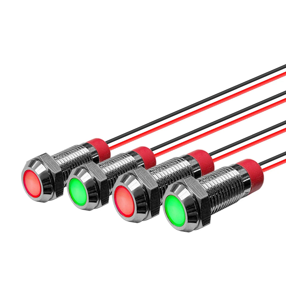 Waterproof IP67 Signal Light Metal LED Warning Indicator Lamp Pilot Qme