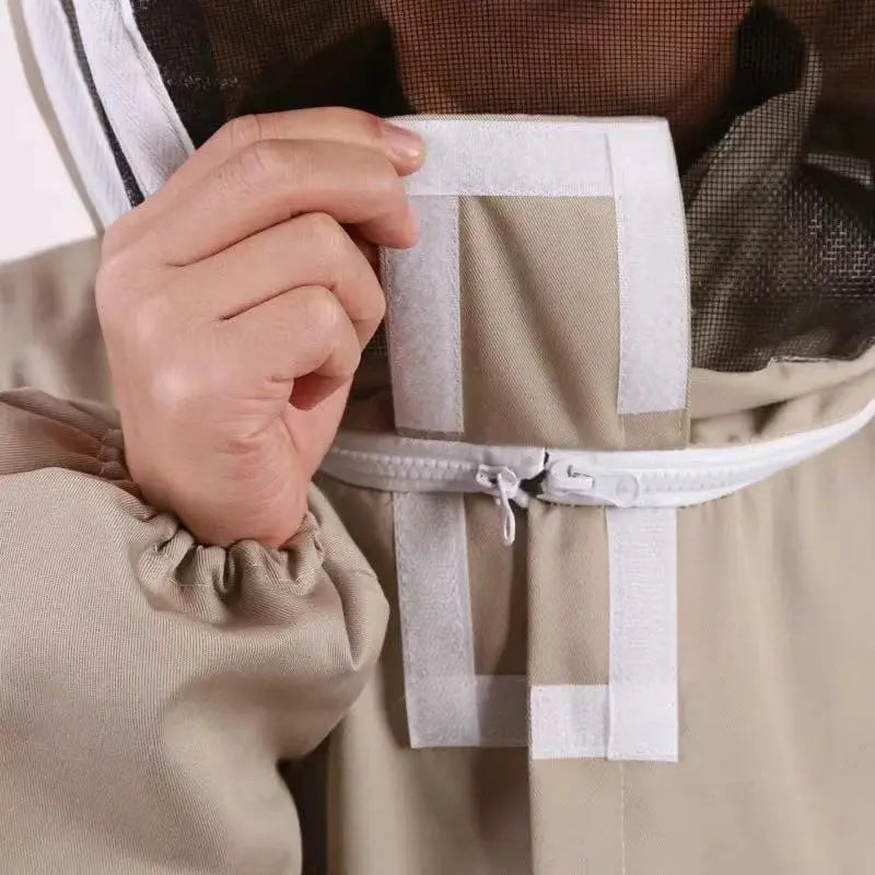 1Set Professional Ventilated Full Body Beekeeping Bee Keeping Suit With Gloves Qme