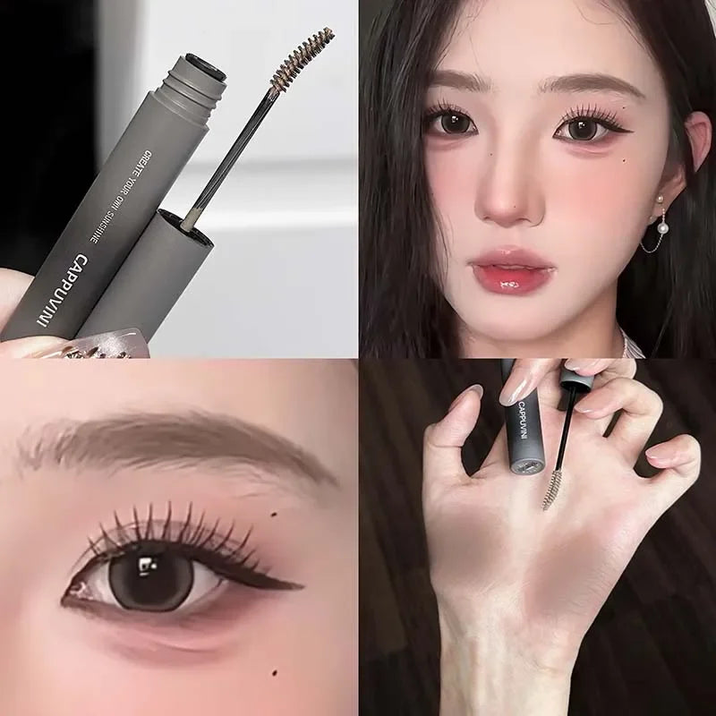 3D Eyebrow Dye Cream Long Lasting Pink Brown Color Eyebrow Mascara Tint Sweatproof Wild Brow Enhancer Cream Cosmetics Beginner Qme 03 grey