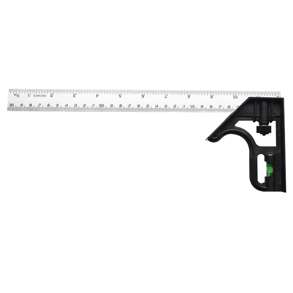 Carpentry Squares Accurate Metal Body Adjustable Angle Square 90/45 Degree Measuring Tool Stainless Steel Multifunctional for Qme Plastic