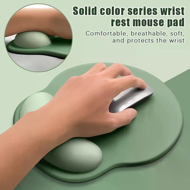 Non Slip Ergonomic Mouse Pad Wrist Support Gradient Soft Comfortable Qme