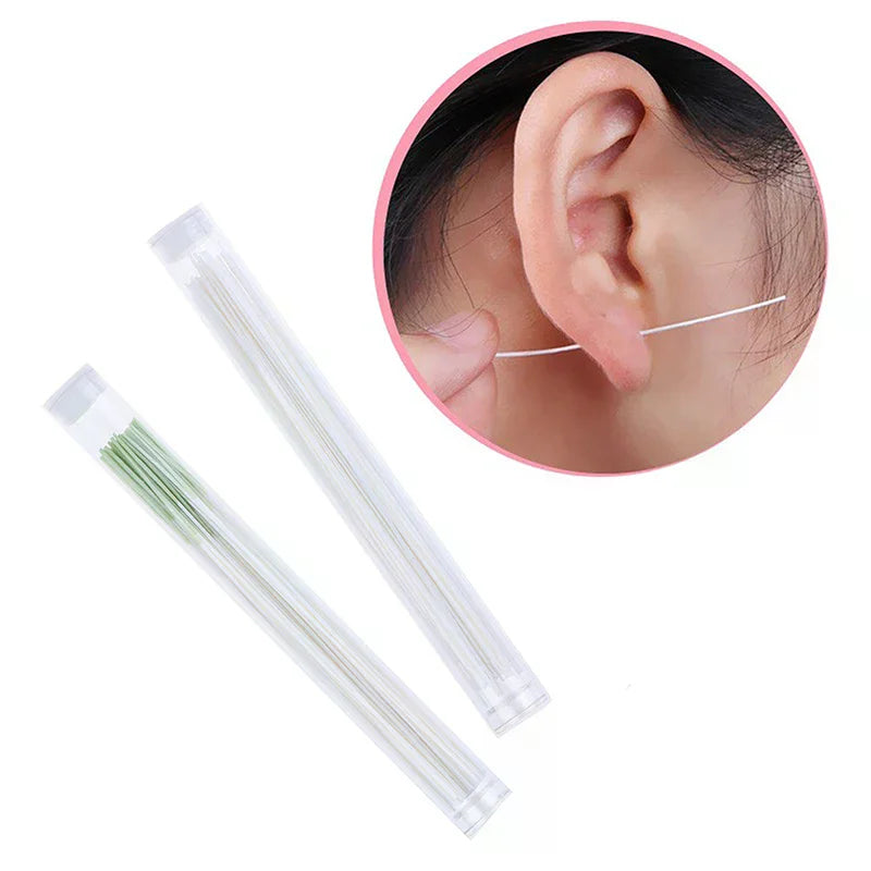 Earrings Hole Cleaner Disinfection Ear Wires Cleaning Line Piercing Qme