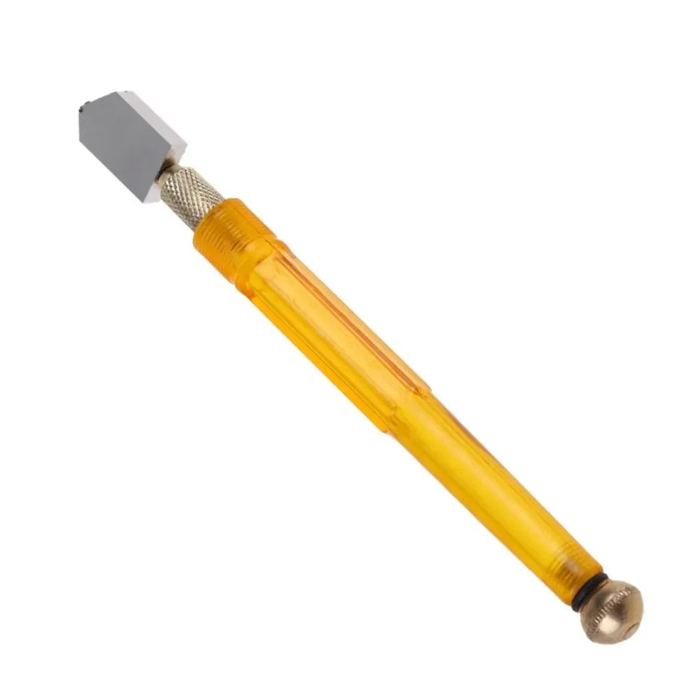 1pc 170mm Glass Cutter Portable Wheel Blade Antislip Handle Wheeled Oiling Glass Cutter For DIY Tile Craft Thick Glass Cutting Qme