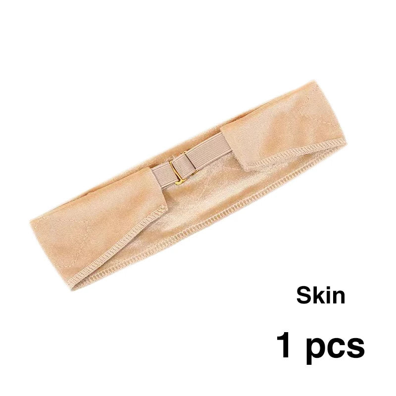 Yajukai Wig Grip Headband Adjustable Elastic Band Velvet Scarf No Qme skin 1pcs