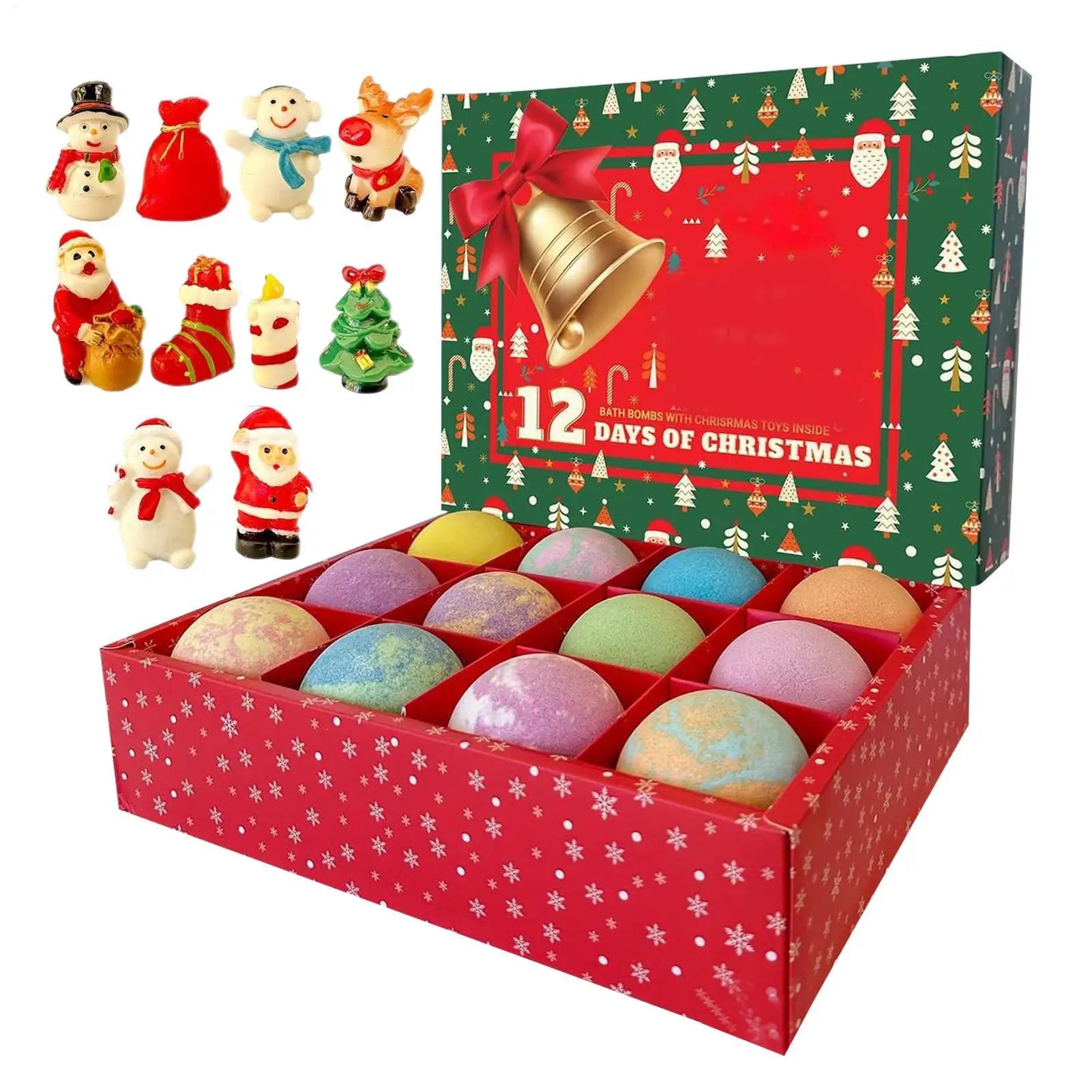 Christmas Bath Ball Aromatherapy Relax Stress Exfoliating Moisturize Qme
