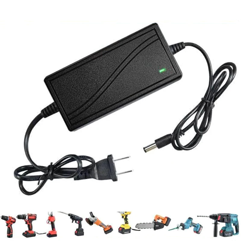 Charger For Lithium Ion 21V 2A Adapter Round Hole Universal Electric Wrench Angle Grinder Electric Saw Lithium Battery Charger. Qme Default Title
