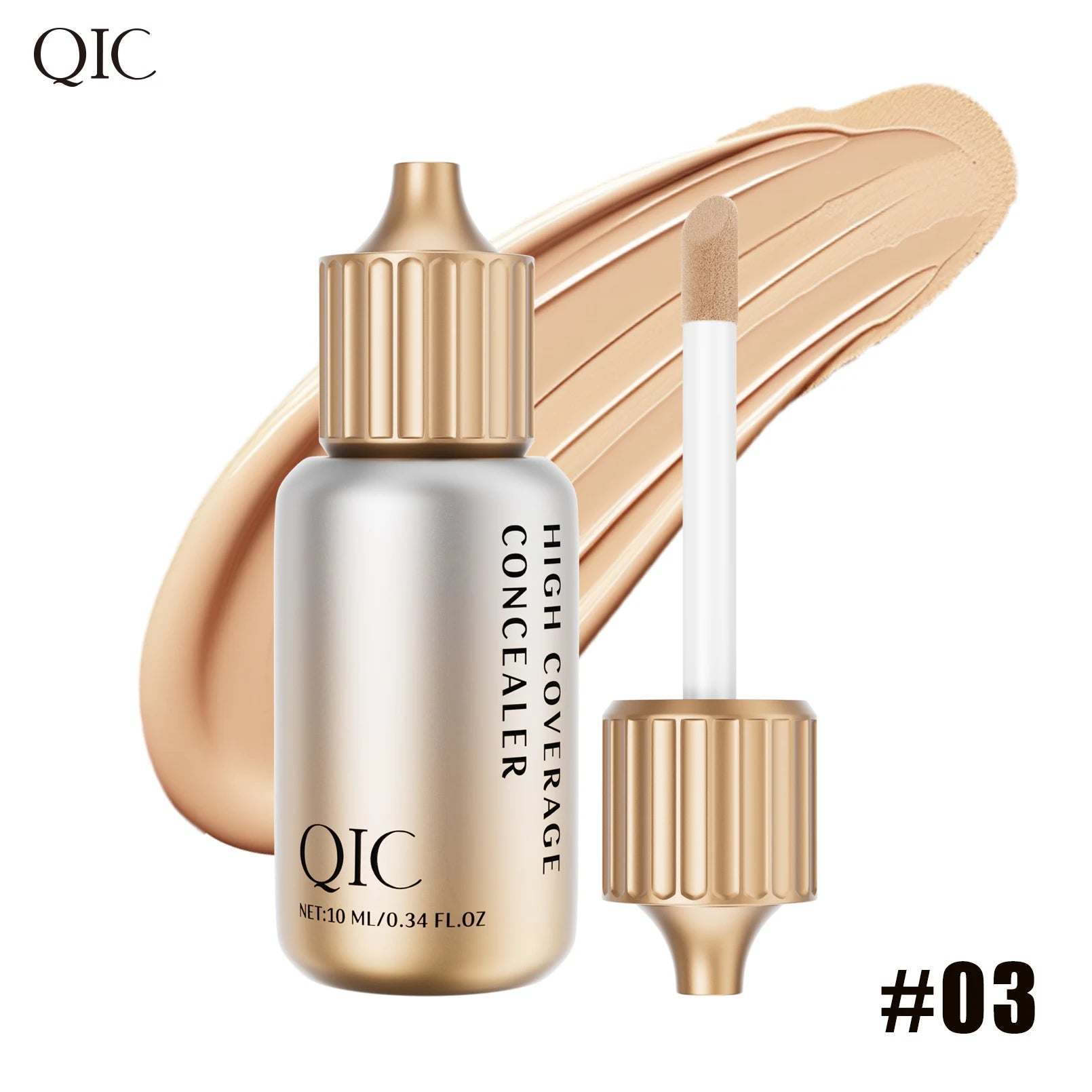 QIC Liquid Concealer Matte High Coverage Waterproof Oil Control Moisturizing Long Lasting Concealer Professional Face Makeup Qme Q531-3