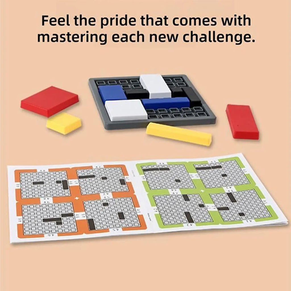 NEW Logic Brain Teaser Puzzles for Kids Intelligence Development Toy with 88 Challenges Mind Challenge Puzzles Blocks for Kids Qme