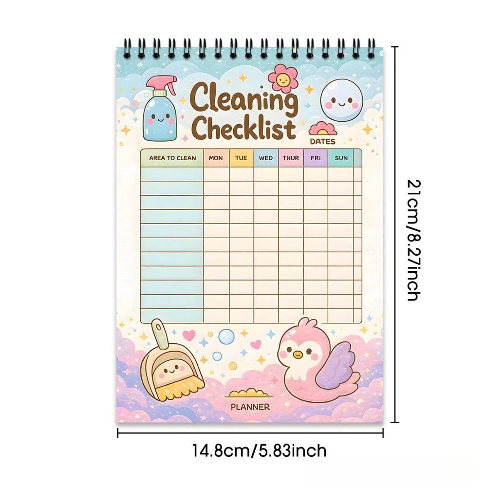 Aesthetic Daily Planner Hand Account Undated Office Notebook Personal Qme 50 Sheet