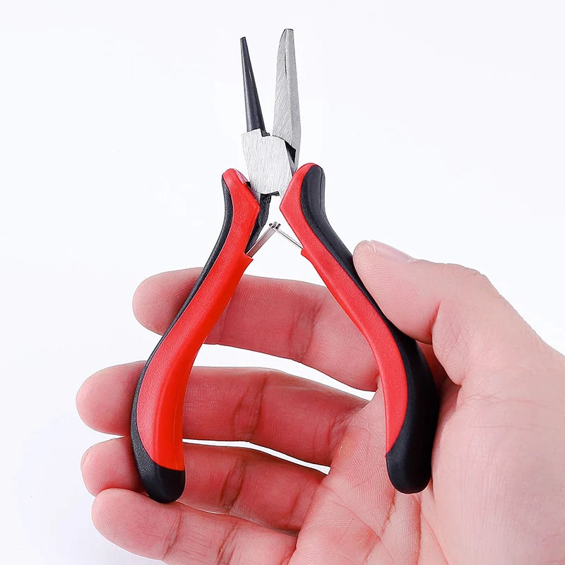 Pink Round Concave Pliers Wire Looping Mini Precision Pliers Wire Bending Tools for DIY Jewelry Making Eye Hobby Projects Qme 3