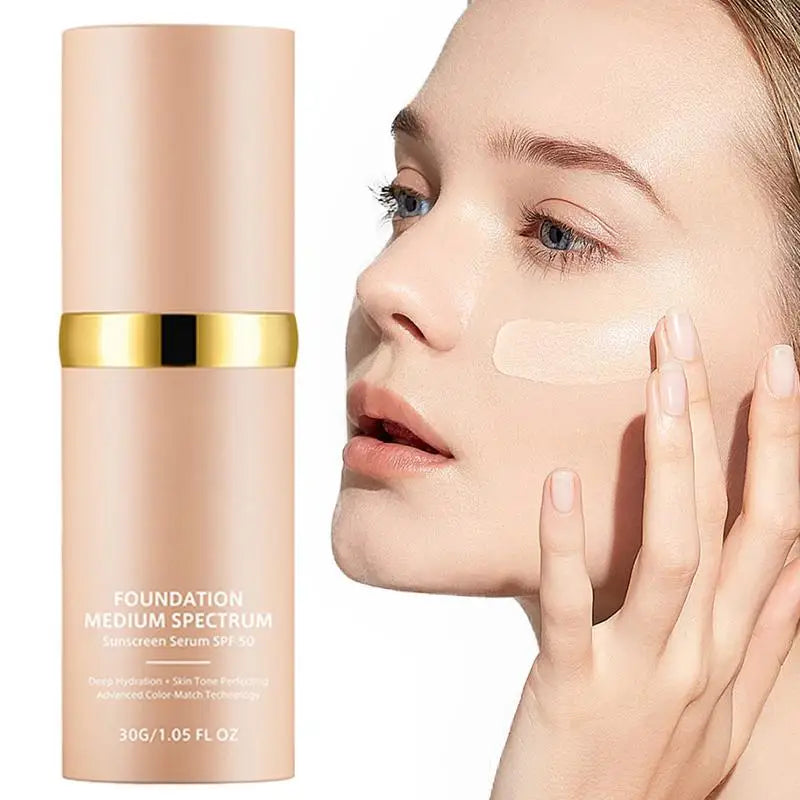 Changing Foundation Lightweight Skin Concealer Liquid Soft Matte Long Qme
