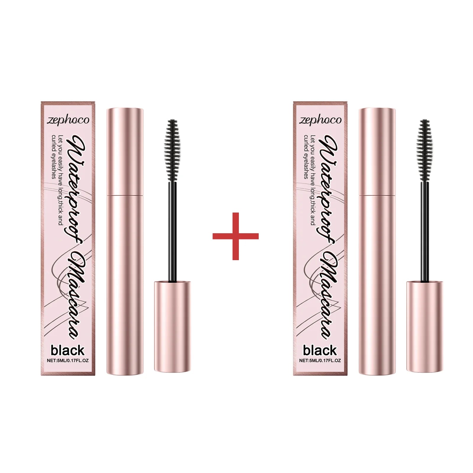 4D Black Mascara Waterproof Curling Volumizing Eyelash Extension Long-Lasting Natural Thick Lengthening Lashes Silk Fiber Makeup Qme Buy 1 get 1 free