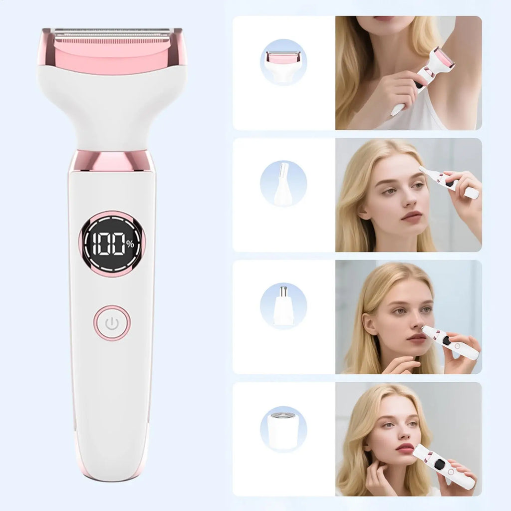 Ergonomic Handle Fast Charging Tool Body Hair Trimmer Painless Qme