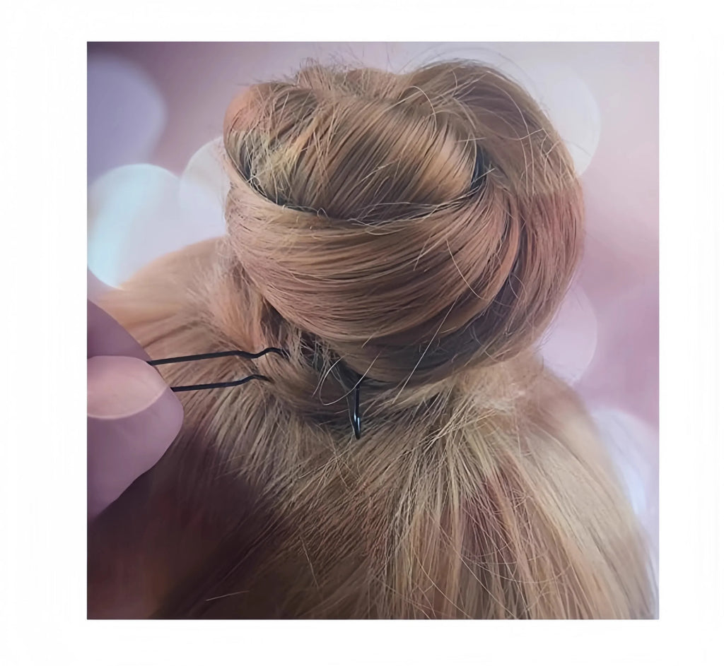 50/200Pcs New Women Hair Waved U-Shaped Bobby Pin Barrette Salon Grip Clip Bridal Hairpins Black Metal Hair Accessories for Bun Qme
