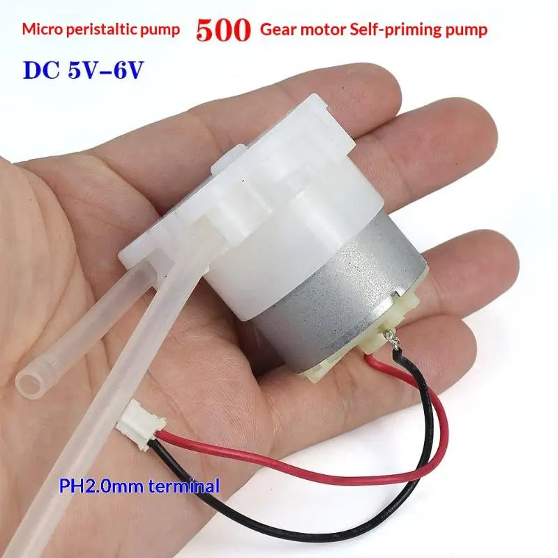 Dosing Liquid Water Squeeze Pump Lab Ink Sampling DC 5V 6V 500 Metal Qme