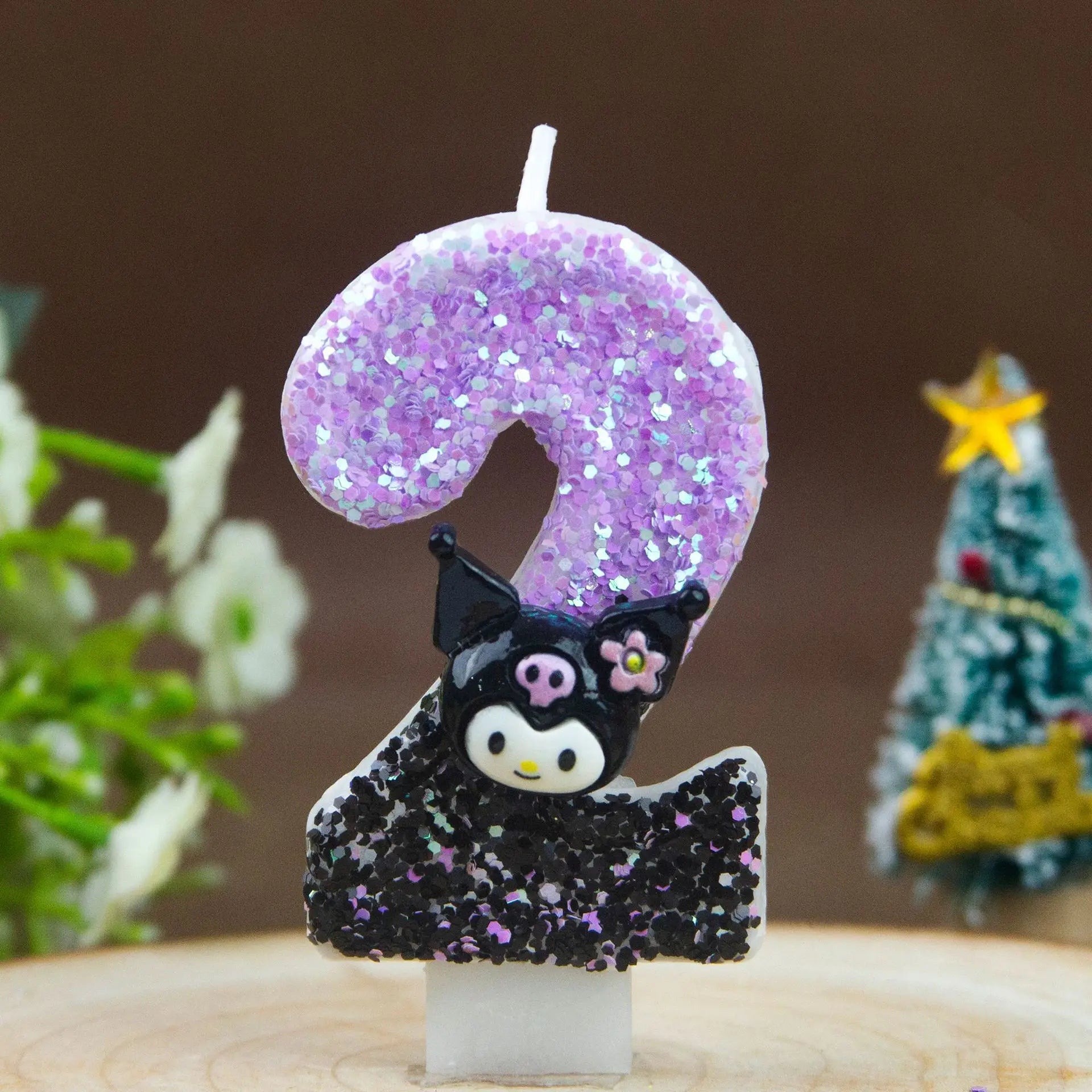Kuromi Themed Birthday Candles 0-9 Numbers Cartoon Cake Topper Decorations for Kids Party Supplies Qme 2