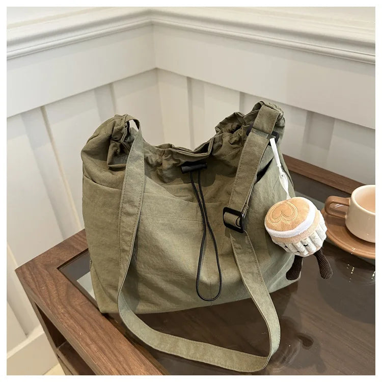 HOMEFISH Large Capacity Versatile Shoulder Bag Women's Summer Popular Qme green