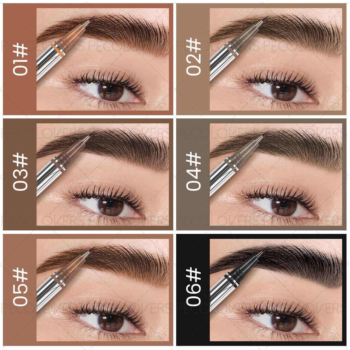 Ultra-fine Soft Pen Tip Eyebrow Black Brown Natural Look Filling Eye Qme