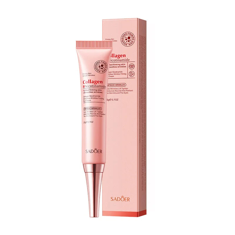 Instant Wrinkle Remove Eye Cream Collagen Reduce Fine Lines WrinklesEye Bags Dark Circle Puffiness Moisturizing Firming Eye Care Qme 1pc