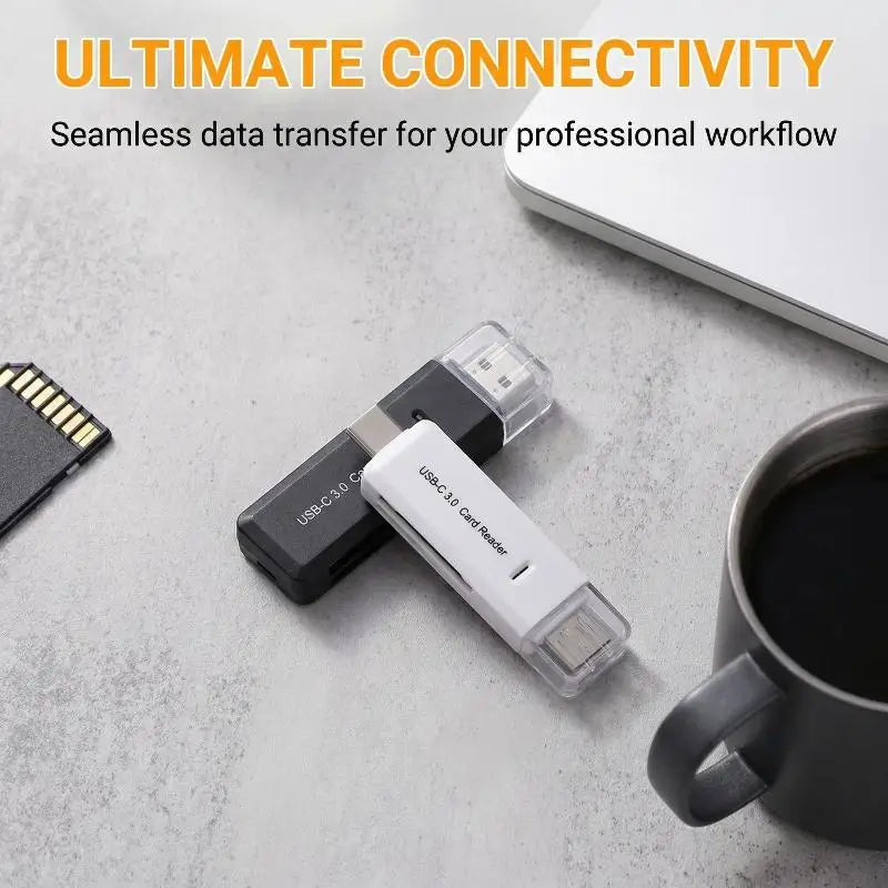 2-in-1 Multi Functional C 3 0 Card Reader TF Memory USB Flash Drive Qme