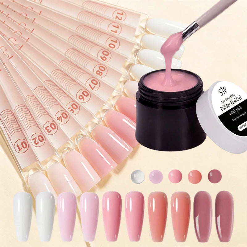 Painless Leveling Extending Nail Gel UV DIY Art Charm Suitable Salons Qme