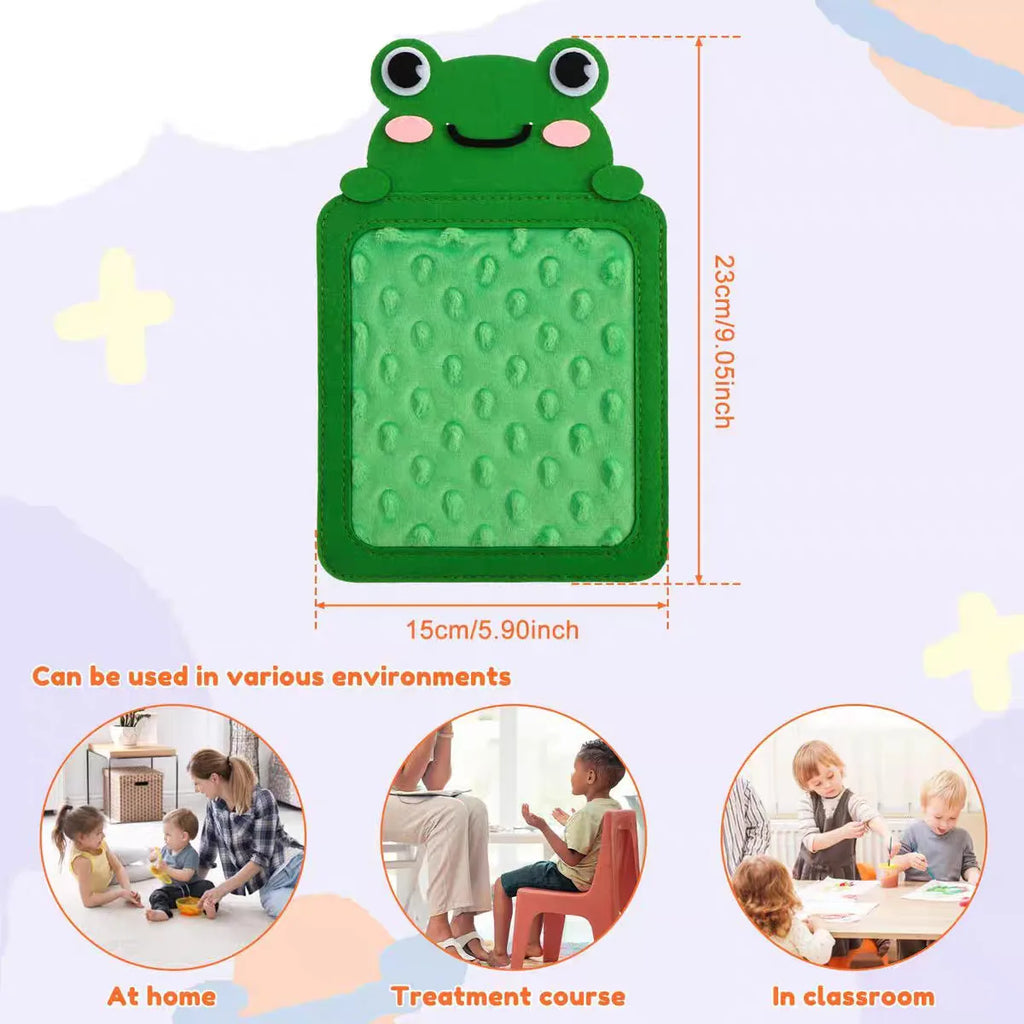 8Pcs Cartoon Animal Themed Felt Sensory Mats for Autistic Children Textured Cognition Tile Preschool Developmental Education Toy Qme