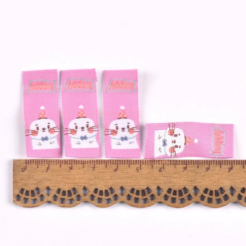 50Pcs Cute Cartoon Animal Embroidery Cloth Labels For Children DIY Garment Crafts Supplies Sewing Accessories Washable Care Tags Qme 4
