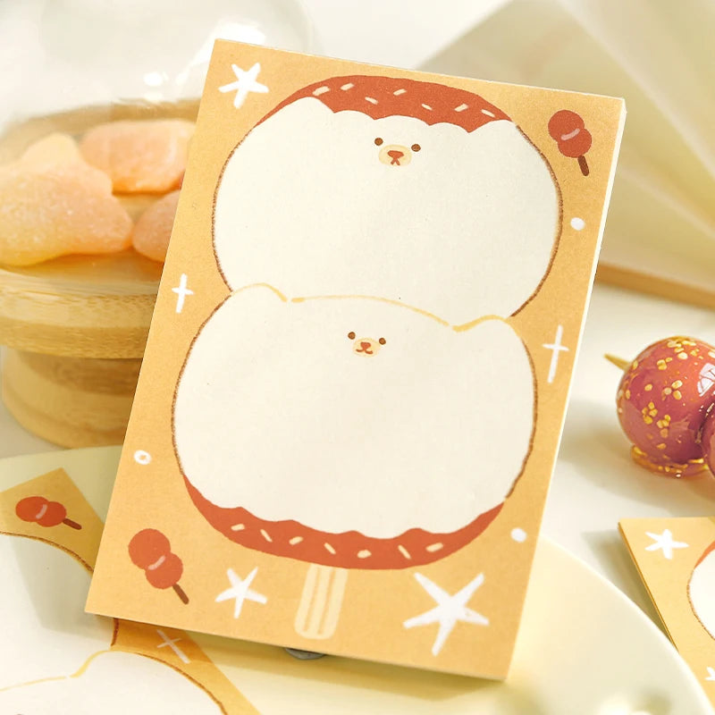 80 Sheets Daily Do It Check List Memo Pad Scrapbooking INS Cartoon Message Paper Kawaii Cute Sticky Notes School Supplies Qme