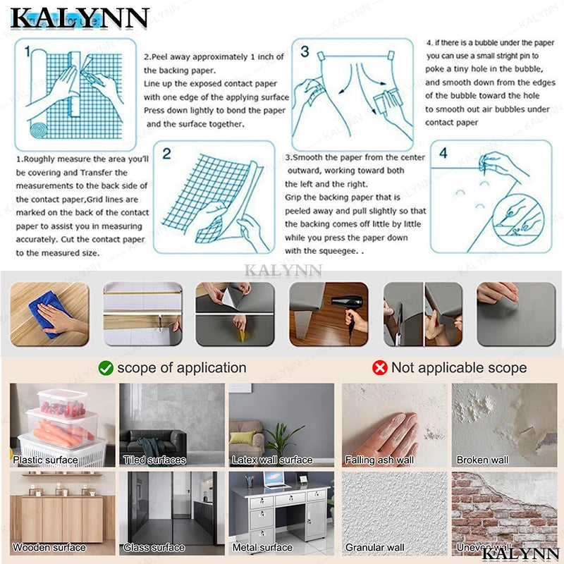 Matte White Peel Stick Wallpaper Waterproof Contact Paper Qme