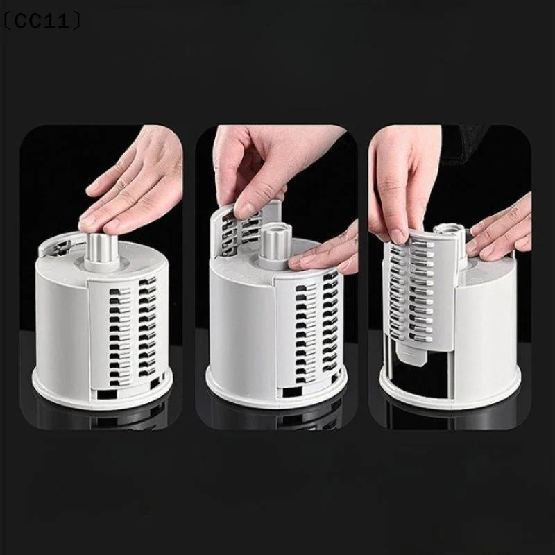 Multifunction Vegetable Cutter Stainless Steel Panel Hand Crank Qme