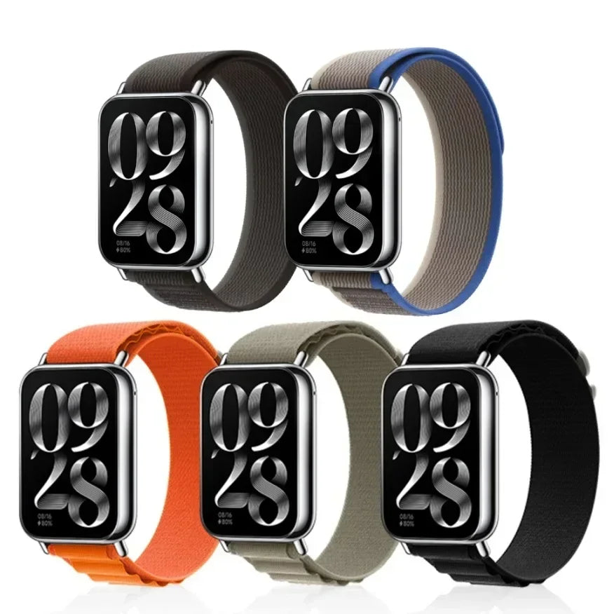 Strap for Xiaomi Redmi Watch 4 Smart Nylon Loop Adjustable Elastic Bracelet Watchband for iWatch Mi Band 8 Pro Band Accessories Qme